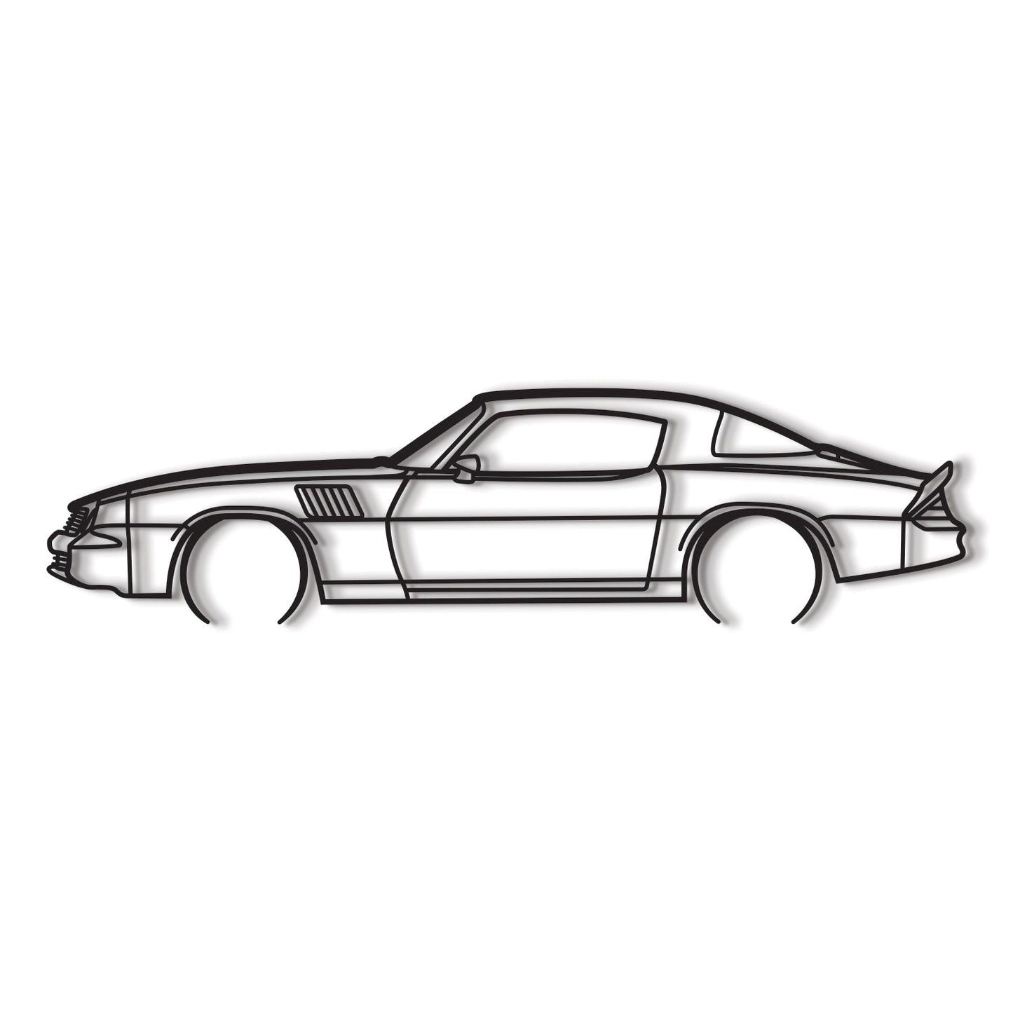 1978 Camaro Z28 Detailed Metal Car Wall Art - MT0180 - MT0180B49L-MT0180B69L-MT0180B80L-MT0180B99L-MT0180B120L- DRIVEN - 8