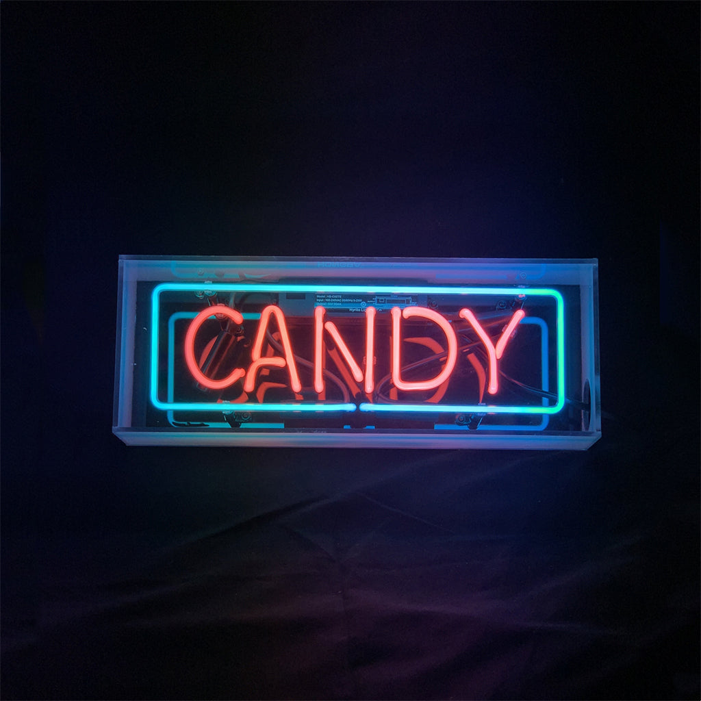 Candy Acrylic Box Neon Signs - TN259(box)- DRIVEN - 2