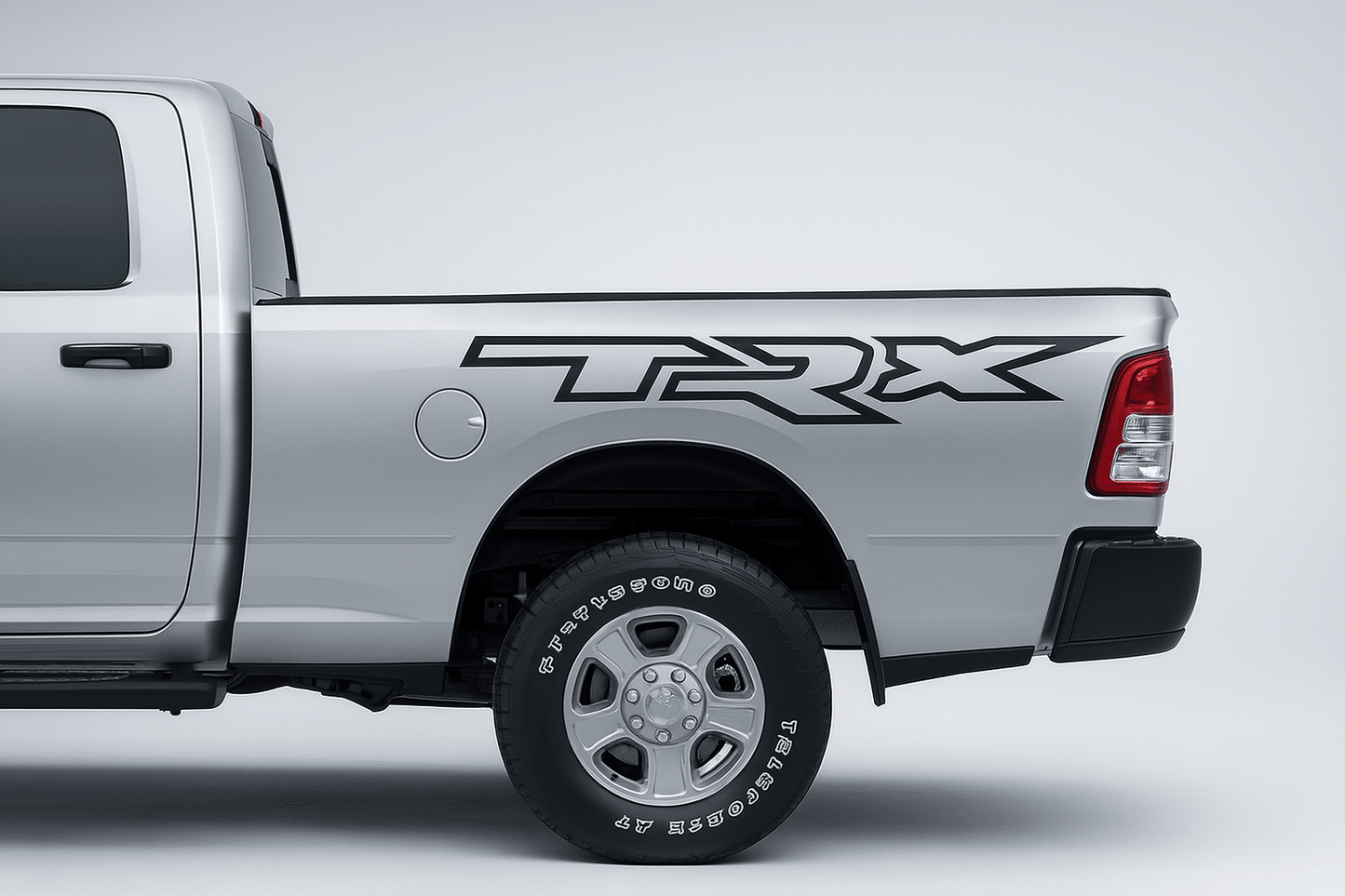 Dodge TRX Logo Vinyl Decal Sticker – 12" to 45" Weatherproof Truck Graphic – Ram TRX Badge for Window, Tailgate, or Bumper - sku-50631908622468-sku-50631908655236-sku-50631908688004-sku-50631908720772-sku-50631908753540- DRIVEN - 4