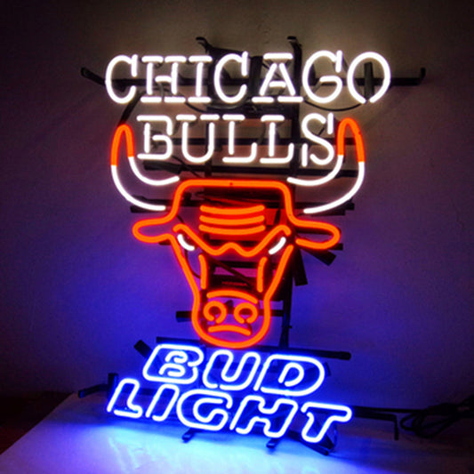 Chicago Bulls Bud Light Neon Sign Light - ME246- DRIVEN - 2