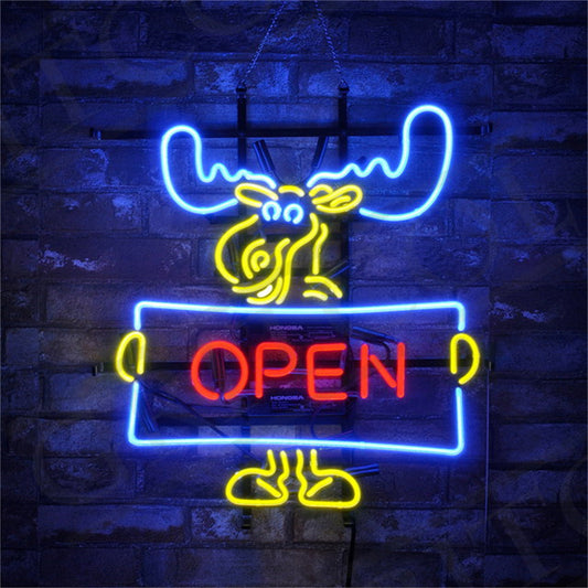 Christmas Elk Deer Open Neon Signs Light - MEX704- DRIVEN - 2