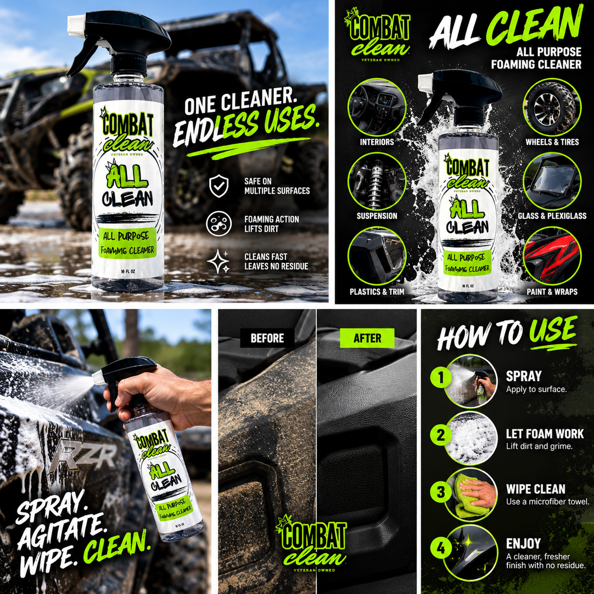 All Clean (Foaming Glass and Plexiglass Cleaner) - sku-53159775764759- DRIVEN - 2