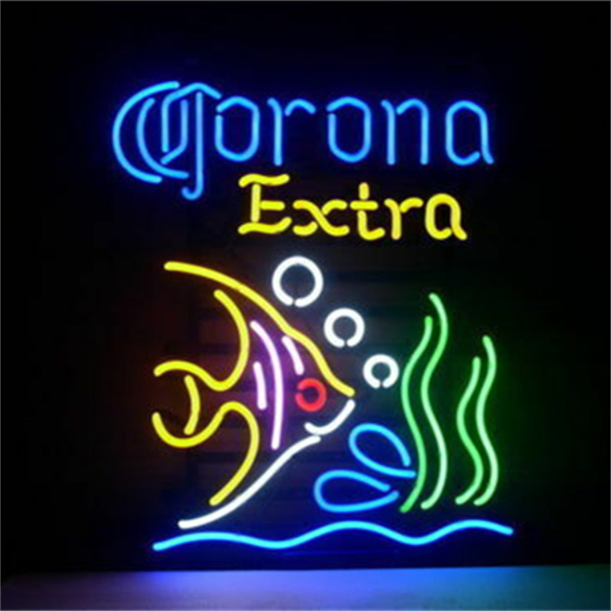 Corona Extra Beer and Seafood Tropical Fish Neon Sign Light - MEX070- DRIVEN - 1