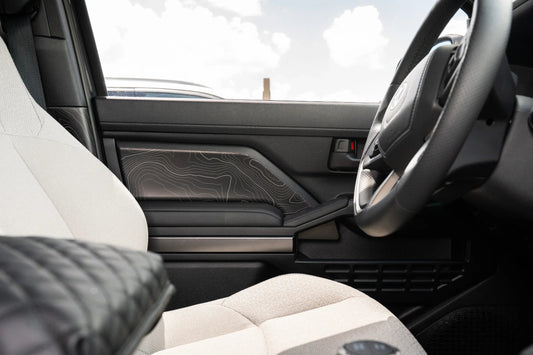 Topographic Front Door Armrest Panel Protection - 2024+ Tacoma / 2025+ 4Runner - 254RUNNER-SB-TP.WH-254RUNNER-SB-TP.JA-254RUNNER-SB-TP.HB-254RUNNER-SB-TP.VB-254RUNNER-SB-TP.AG- DRIVEN - 2