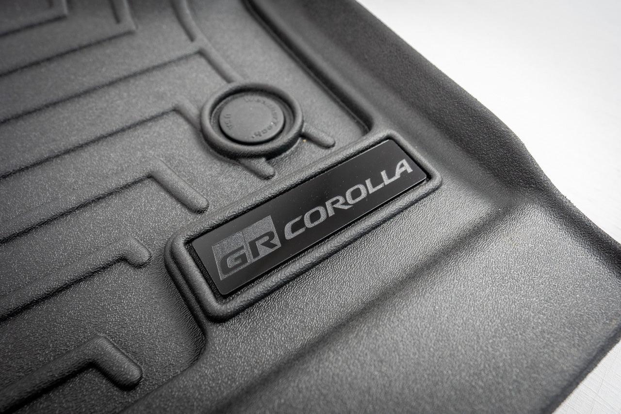 GR Corolla Emblem Inserts for Weathertech Floor Mats (Single) - 2023+ GR Corolla - GRCOROLLAWTMATLOGO- DRIVEN - 1