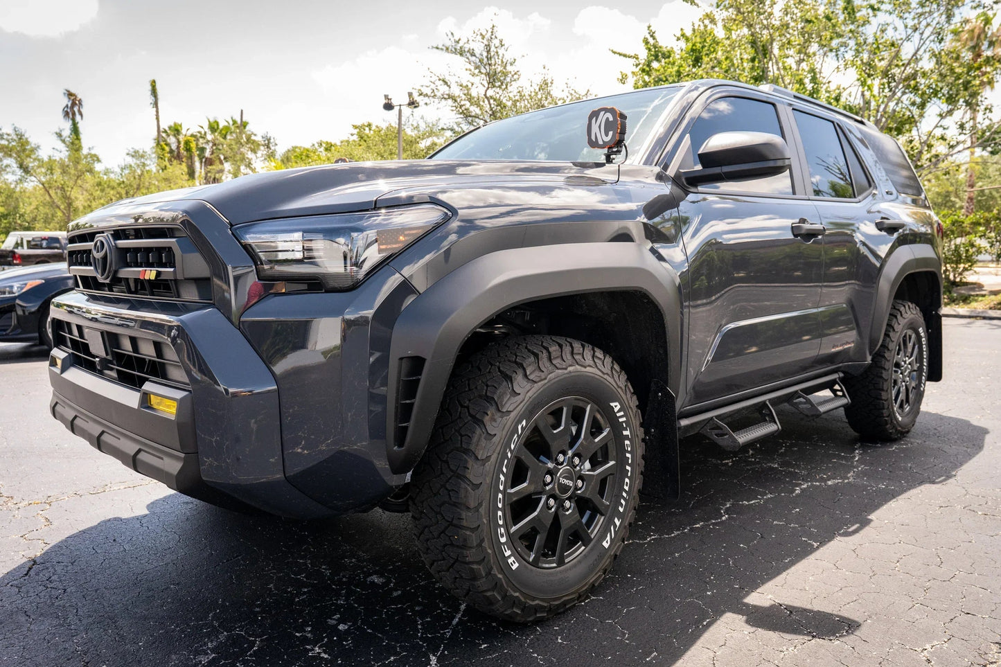 Distressed American Flag Front Sidemarker Overlays - 2024+ Tacoma / 2025+ 4Runner - 24TACONCOSMFRDS-DAFH- DRIVEN - 4