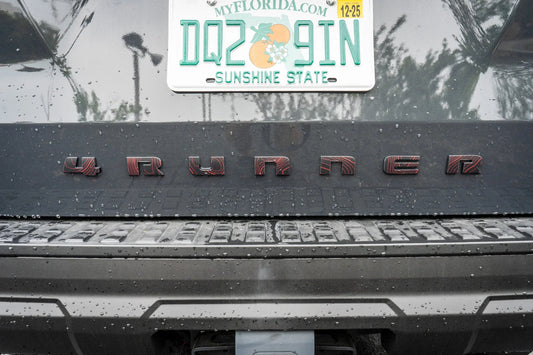 4RUNNER Topographic Rear Liftgate Emblem Overlays - 2025+ 4Runner - 254RUN-RT-4RUN-TPWH-254RUN-RT-4RUN-TPRACE-254RUN-RT-4RUN-TPHB-254RUN-RT-4RUN-TPVB-254RUN-RT-4RUN-TPAG- DRIVEN - 2