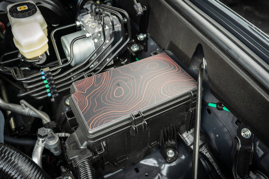 Driver Side Fuse Box Topographic Overlay - 2024+ Land Cruiser / 2025+ 4Runner - 254RUN-DSFS-4RUN-TPWH-254RUN-DSFS-4RUN-TPWH-254RUN-DSFS-4RUN-TPHB-254RUN-DSFS-4RUN-TPVB-254RUN-DSFS-4RUN-TPAG- DRIVEN - 2