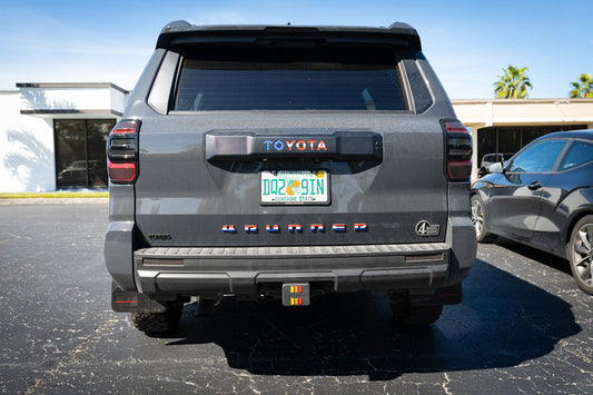 Acrylic OEM Hitch Cover Inserts - 2025+ 4Runner - 254RUNNER-HITCH-TRIO-254RUNNER-HITCH-TRIB- DRIVEN - 2