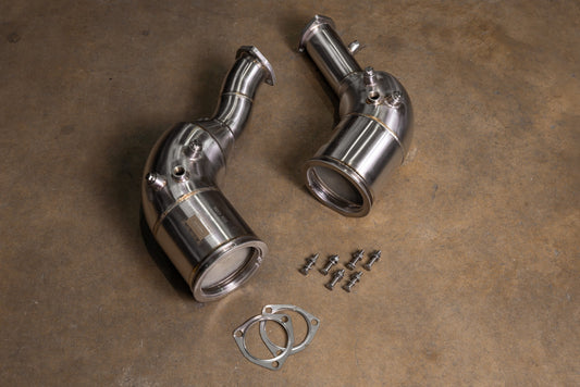 Audi C8 RS6 / RS7 400 Cell Catted Downpipes - AUD.C8.RS6.FF.400C.BR- DRIVEN - 2
