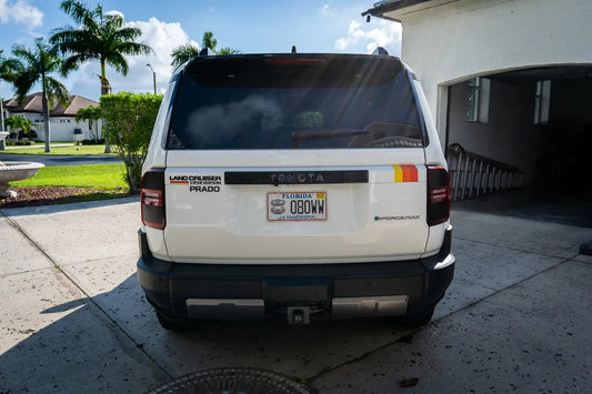 Heritage Retro TRD Style Tailgate Stripes - 2024+ Land Cruiser - 24LANDCRUISERTLG-TRD-M-24LANDCRUISERTLG-TRD-G- DRIVEN - 2