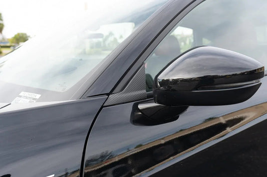 3D Carbon A Pillar Triangle Overlays - 2023+ Integra / 2022+ Civic - 23INT3DATRIANGLE- DRIVEN - 2