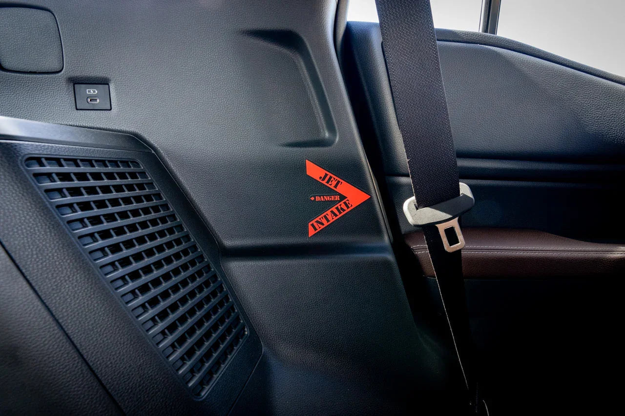 Intake Warning Stickers - 2024+ Land Cruiser - 24LANDCRUISERINTAKE-JET- DRIVEN - 5