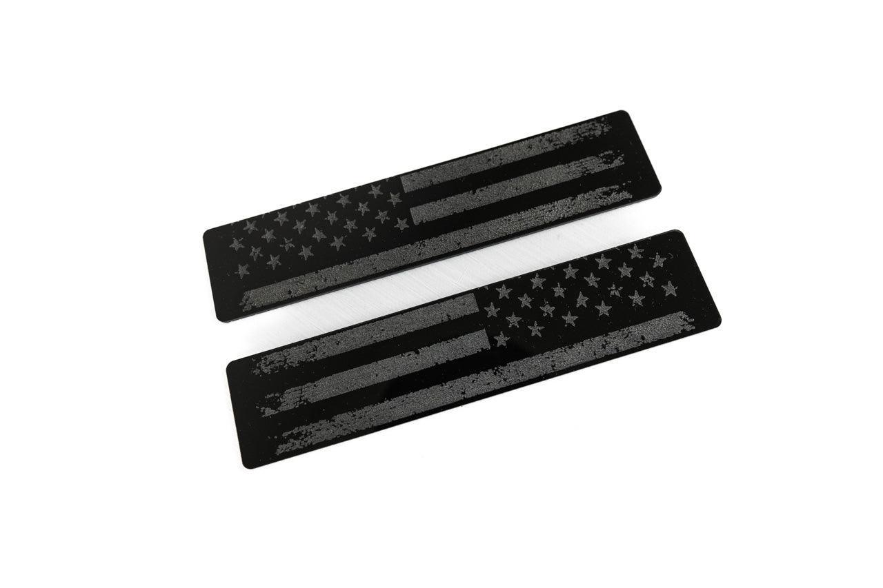 Distressed American Flag Husky Floor Mat Logo (Etched Acrylic) - Universal - UNIVERSALHUKSY-DAFL-sku-49486959804735-UNIVERSALHUKSY-DAFR-sku-49486959837503- DRIVEN - 2