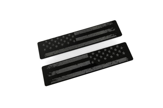 Distressed American Flag Husky Floor Mat Logo (Etched Acrylic) - Universal - UNIVERSALHUKSY-DAFL-sku-49486959804735-UNIVERSALHUKSY-DAFR-sku-49486959837503- DRIVEN - 2
