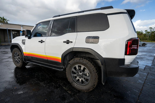 Side Window Blackout Overlays - 2024+ Land Cruiser - 24LANDRWBO-MB-24LANDRWBO-GB-24LANDRWBO-GD-24LANDRWBO-RD-24LANDRWBO-WH- DRIVEN - 2