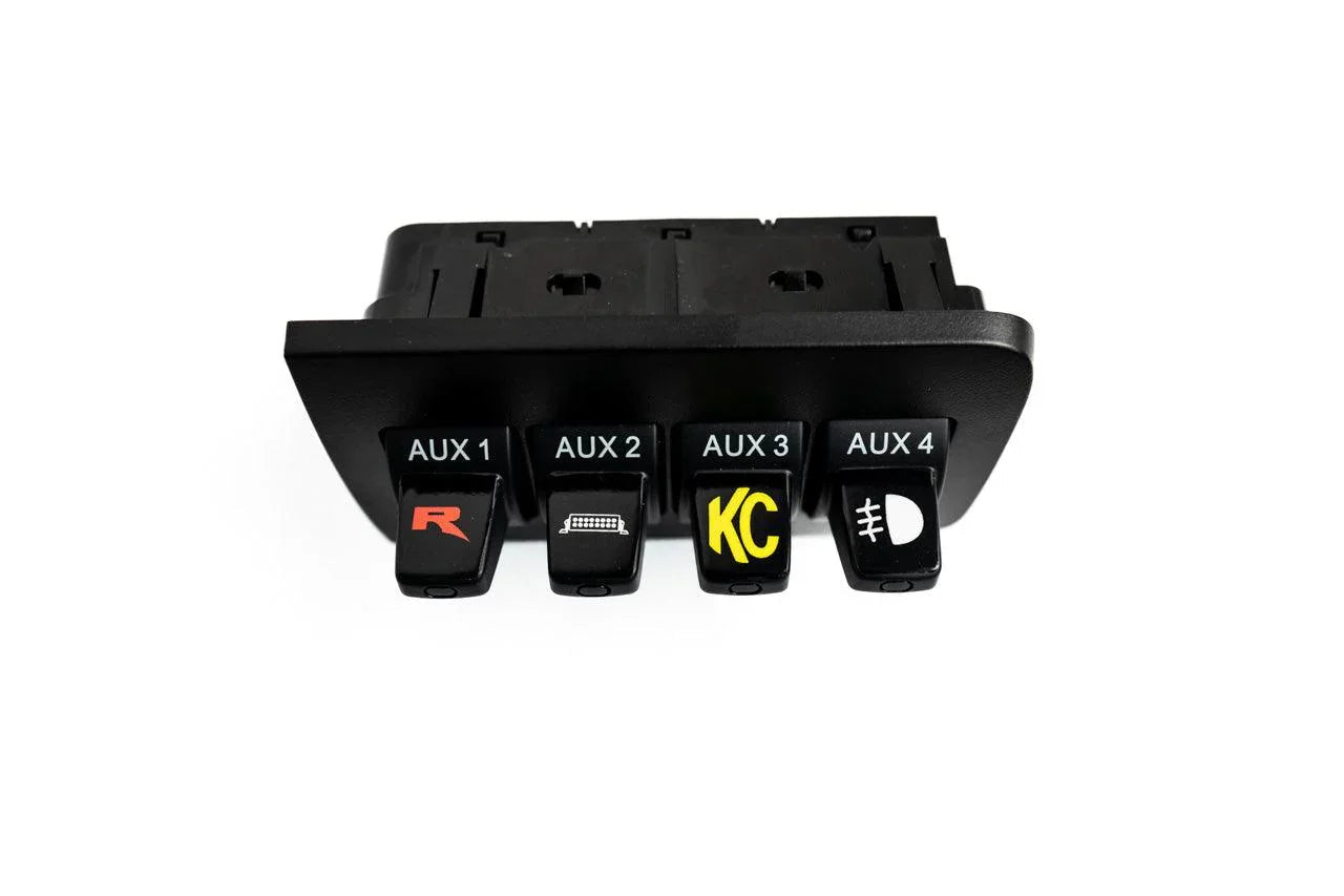 Printed Series Auxiliary Switch Labels (Upfitter) - 2010-2014 F-150 / 2015+ Transit / 2011-2016 Super Duty - 1STGENRAPTORAUX-V5C- DRIVEN - 5