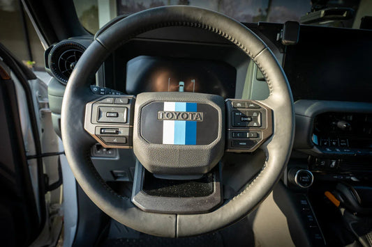 Heritage Steering Wheel Overlay - 2024+ Land Cruiser - 24LC250-SB-ST.TRI-24LC250-SB-ST.TRIB-24LC250-SB-ST.TRIS- DRIVEN - 2