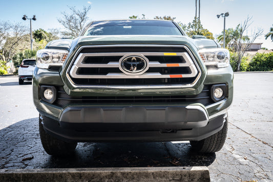 TRD Style Heritage Tri Bar Grille Overlays - 2016-2023 Tacoma - 16TACONCOGRSINGLE-TRI- DRIVEN - 2