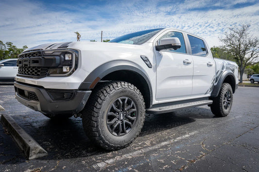 Smoked Sidemarker Overlays (Front Only) - 2024+ Ranger - 24RANGERSMFRONT-LX-24RANGERSMFRONT-DS-24RANGERSMFRONT-LLX-24RANGERSMFRONT-LS-24RANGERSMFRONT-CF- DRIVEN - 2