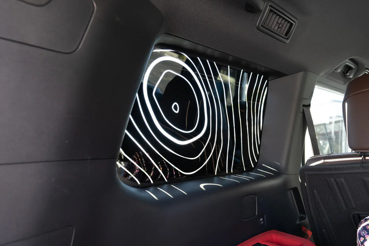 Topographic Rear Window Overlay V2 - 2024+ Land Cruiser - 24LCRWINTP-MB-24LCRWINTP-GB-24LCRWINTP-GD-24LCRWINTP-RD-24LCRWINTP-WH- DRIVEN - 7
