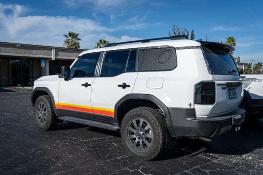 Topographic Rear Window Overlay V2 - 2024+ Land Cruiser - 24LCRWINTP-MB-24LCRWINTP-GB-24LCRWINTP-GD-24LCRWINTP-RD-24LCRWINTP-WH- DRIVEN - 2