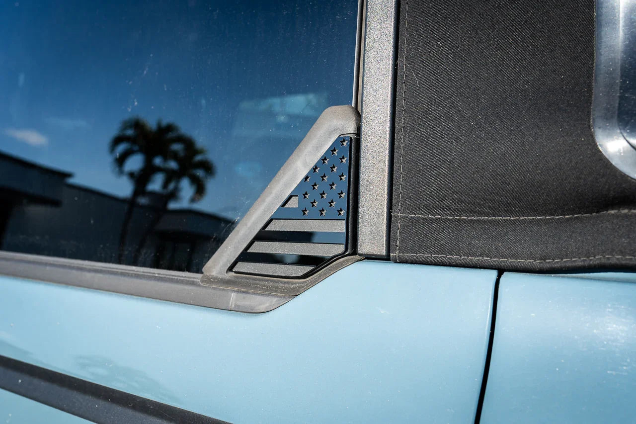 Acrylic Rear Triangle Flags - 2021+ Bronco - sfb21BRNRT-AC-FL- DRIVEN - 3