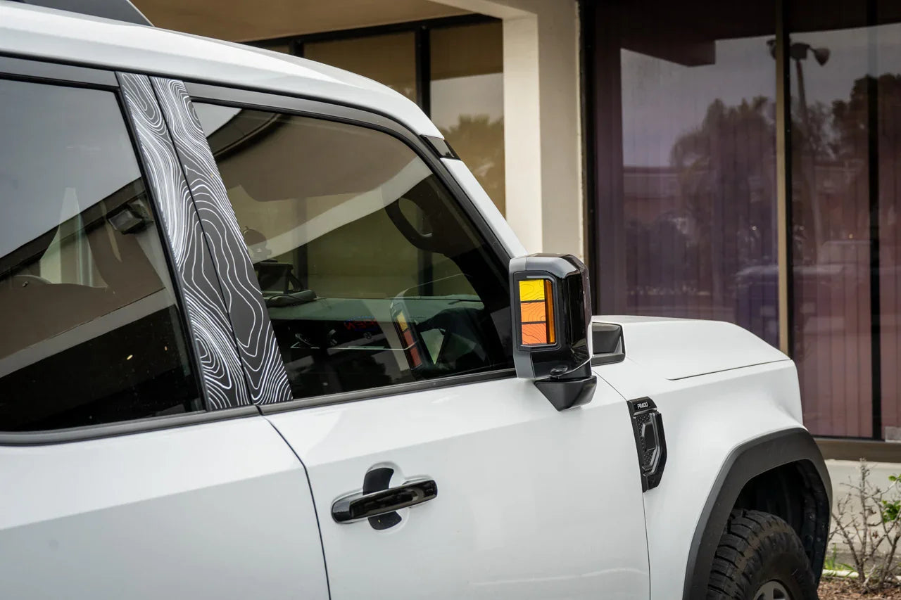 Heritage Retro TRD Style Mirror Stripes - 2024+ Land Cruiser / GX 550 - 24LCMR-TRD-M-24LCMR-TRD-G-24LCMR-TPBL-M-24LCMR-TPBL-G-24LCMR-TP-G- DRIVEN - 14