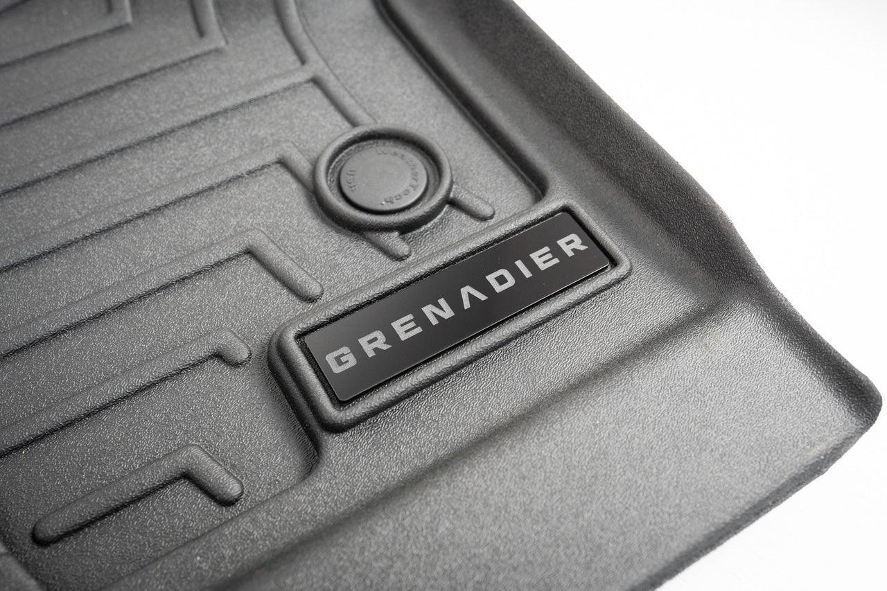 Grenadier Floor Mat Logo Insert (Etched Acrylic) - Universal - sku-51729148772671-UNIVERSALWT-GRENADIER-SI-UNIVERSALWT-GRENADIER-BK-UNIVERSALWT-GRENADIER-RD- DRIVEN - 8