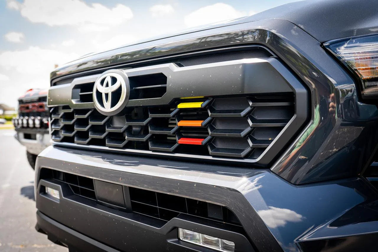 TRD Style Heritage Grille Tri Bar Overlays - 2024+ Tacoma - 24TACONCOGR-TRI- DRIVEN - 6