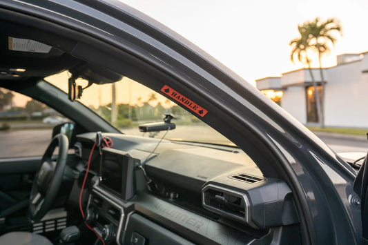 Passenger Side Grab Handle Warning Label - 2024+ Tacoma / 2025+ 4Runner - 254RUN-GH- DRIVEN - 2