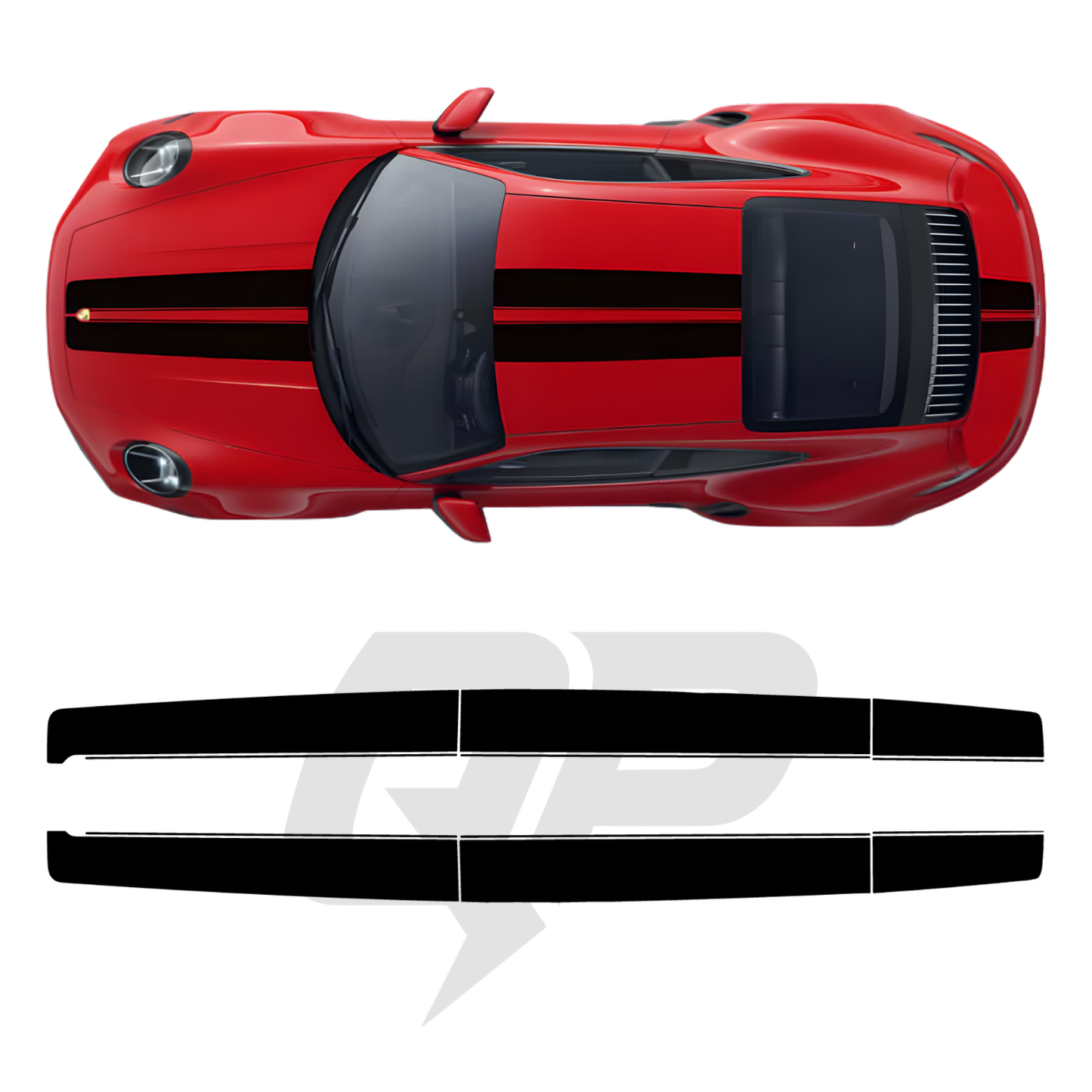 992 Sport C Center Stripe Decal - sku-50952403878020-sku-50952403910788-sku-50952403943556-sku-50952403976324-sku-50952404009092- DRIVEN - 1