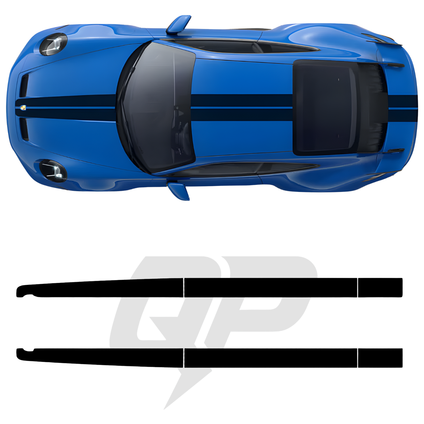 992 GT3 Center Stripe Decal - sku-51240968519812-sku-51240968552580-sku-51240968585348-sku-51240968618116-sku-51240968650884- DRIVEN - 1