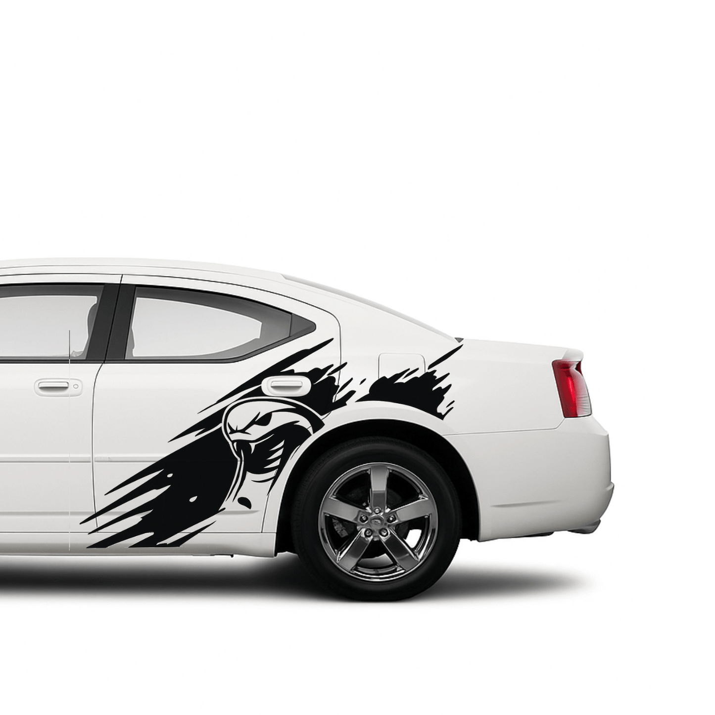Cobra head side graphics, decals compatible with Dodge Charger 2006-2010 - sku-50902038020228-sku-50902038446212- DRIVEN - 1