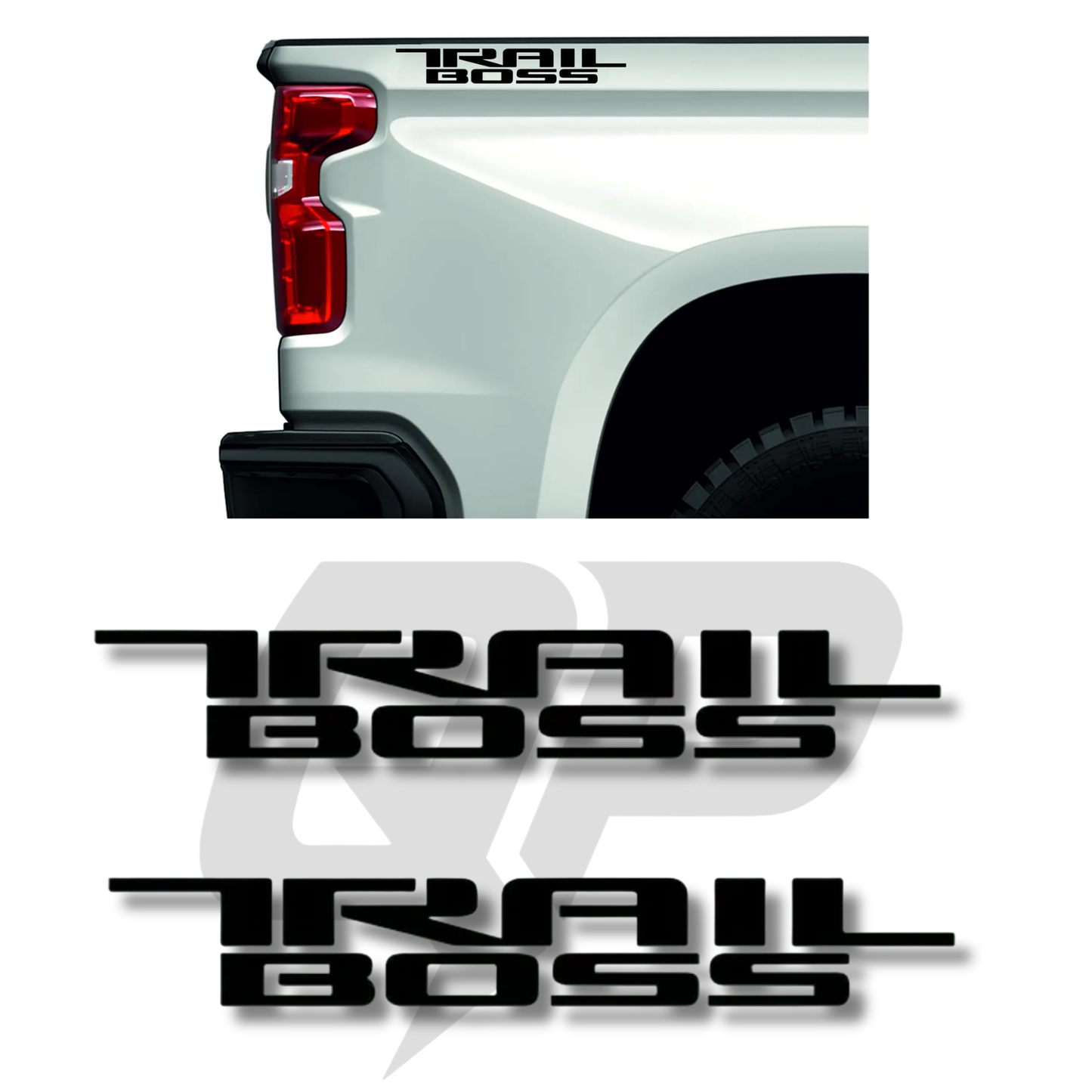 Chevy Silverado Bed Side Decals | Trail Boss Z71 RST LTZ 2PC - sku-51390097162372-sku-51390097195140-sku-51390097227908-sku-51390097260676-sku-51390097293444- DRIVEN - 1
