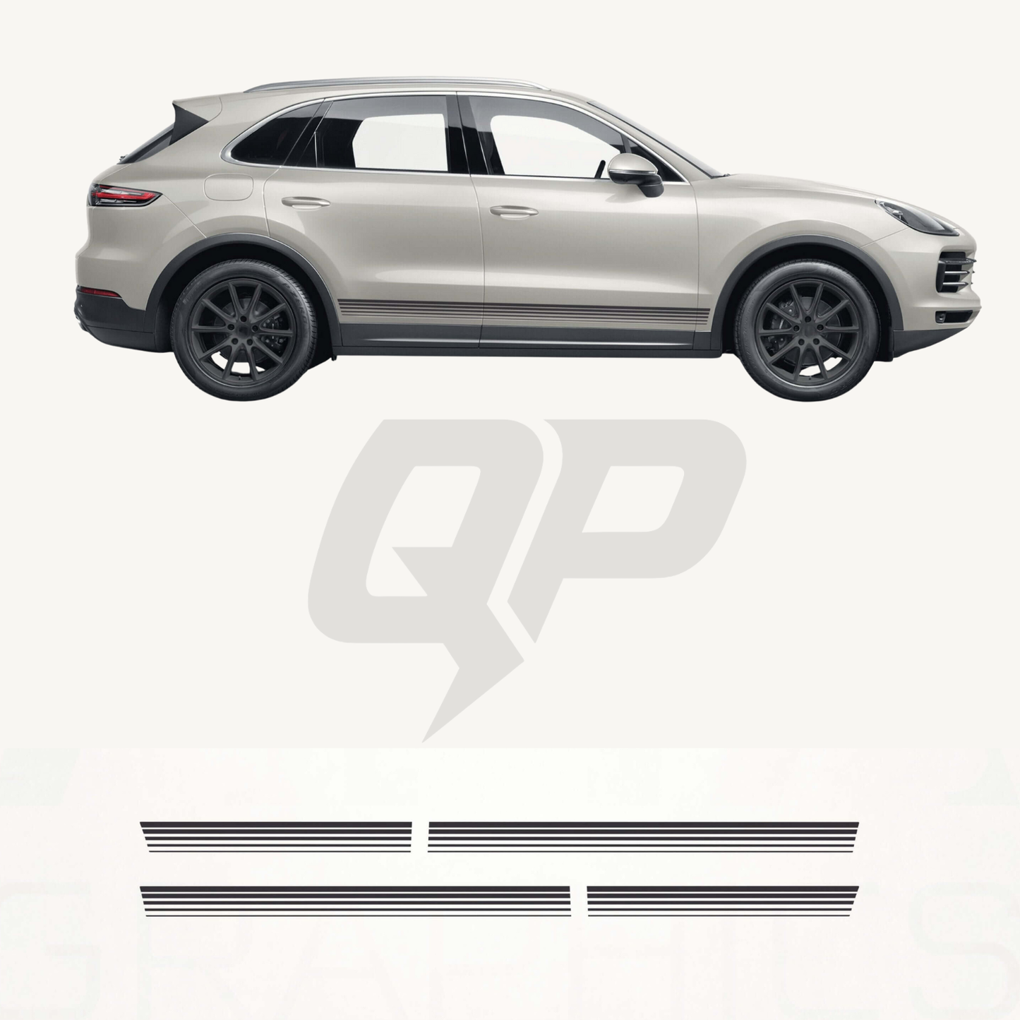Cayenne GTS / Turbo GT Side Stripes Decal Kit (9Y0 / 9YA) – Performance Vinyl Graphics - sku-51261617700996-sku-51261617733764-sku-51261617766532-sku-51261617799300-sku-51261617832068- DRIVEN - 1