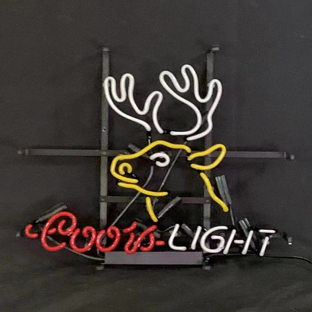 Deer and Coors Light Beer Neon Sign Light - ME818- DRIVEN - 4
