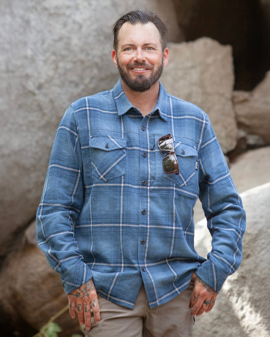 Destroyer Flannel - Pale Blue - OMWL321014PB01-OMWL321014PB02-OMWL321014PB03-OMWL321014PB04-OMWL321014PB05- DRIVEN - 2