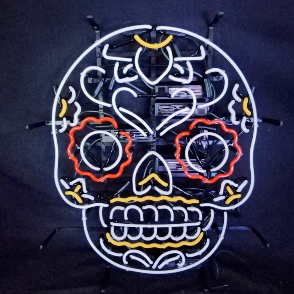 Dia De Los Muertos Hanuted Skull Death Mask Neon Signs - MEX354- DRIVEN - 3
