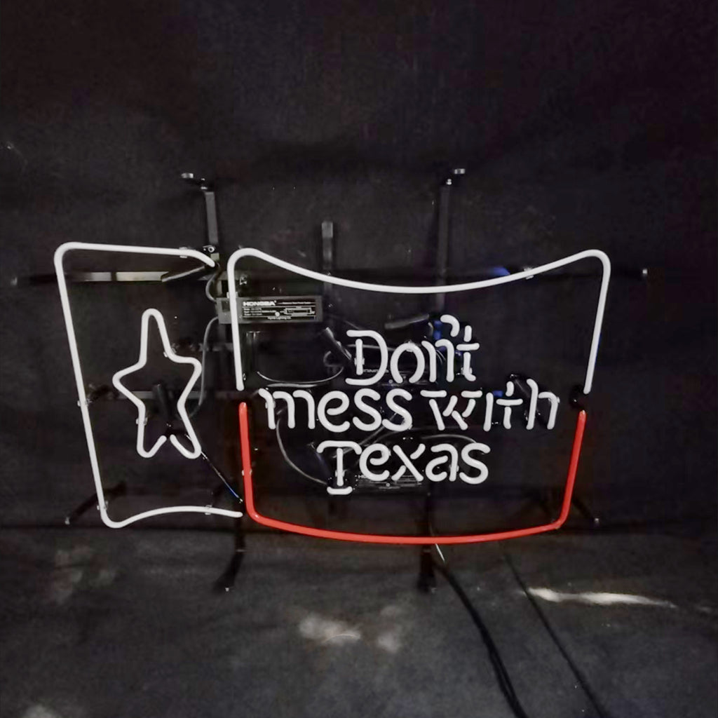 Don't Mess with Texas Lone Star Beer Neon Signs - ME824- DRIVEN - 3