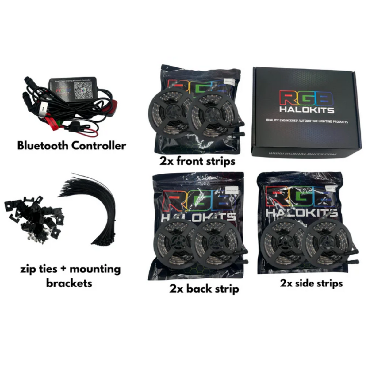 Flow Series LED Underglow Lighting Kit 3.0 | Custom 6pc | Flexible - N7 | N10 x2 | N13 | N15 | P2 - BX3- DRIVEN - 2