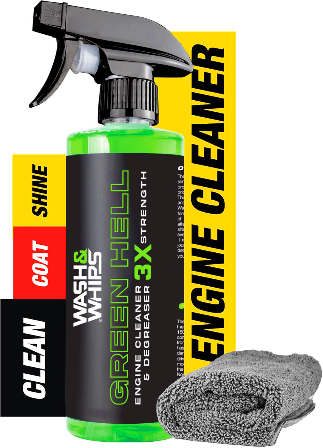 WASH&WHIPS | Green Hell Engine Cleaner & Degreaser - MFH070-MFH170-MFH070-1G- DRIVEN - 9