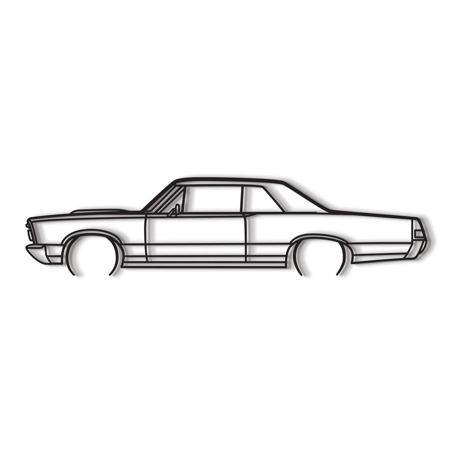 1965 GTO Metal Car Wall Art - MT0074 - MT0074B49L-MT0074B69L-MT0074B80L-MT0074B99L-MT0074B120L- DRIVEN - 8