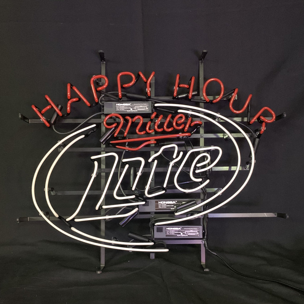 Happy Hours Miller Lite Beer Neon Sign Light - ME270- DRIVEN - 4