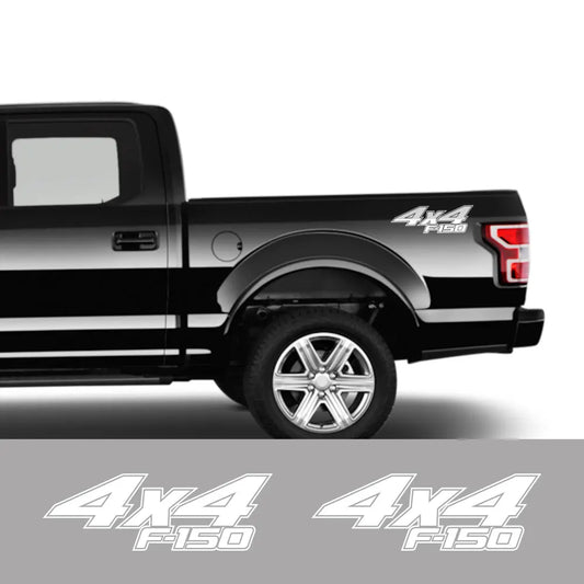 4x4 Rear Bed Side Decal for Ford F-150 Raptor / XLT | Pickup Truck Vinyl Graphic - 200000182:350852#Glossy Orange- DRIVEN - 2