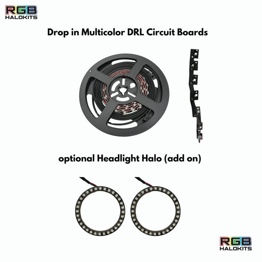 Hyundai Elantra Multicolor Flow Series DRL Boards (2021-2023) - G14x3 | A20 | P2 - BX1-G14x3 | B2 | B35 | A20 | P2 - BX3- DRIVEN - 2