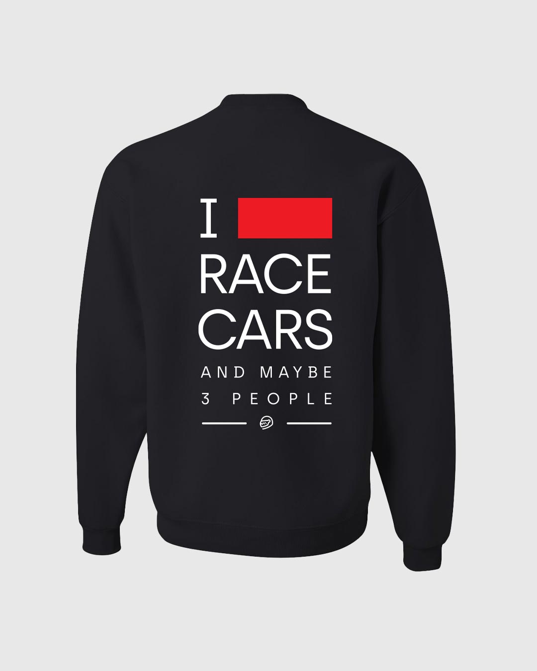 I Love Race Cars And 3 People Sweatshirt - nfr-love-racecars-3people-sweatshirt-black-s- DRIVEN - 1