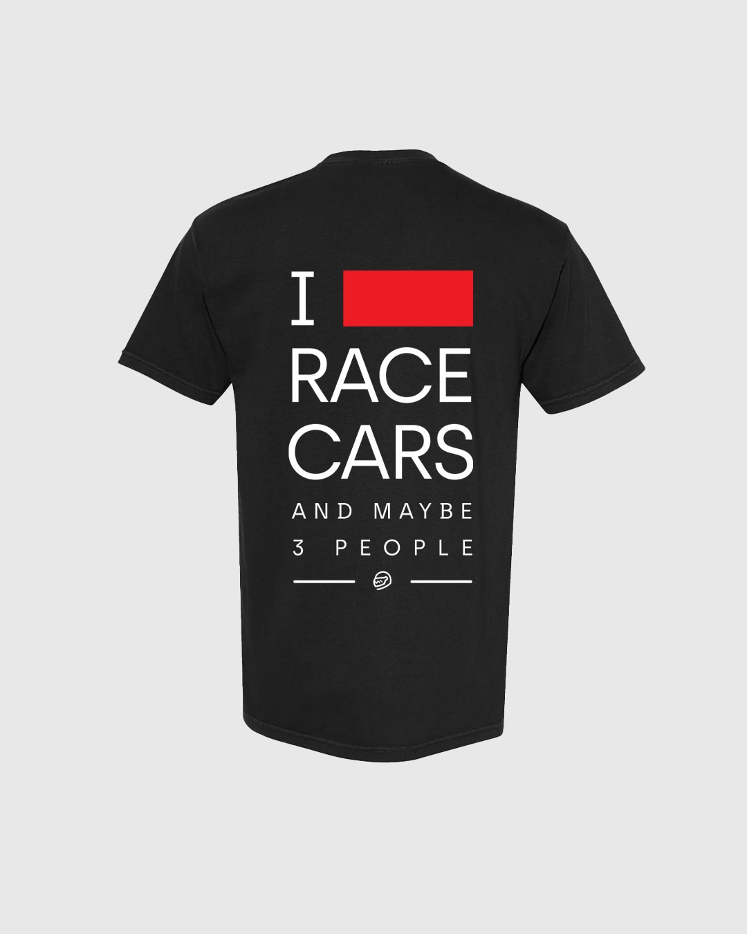 I Love Race Cars And 3 People Tee - nfr-love-racecars-3people-tee-black-s- DRIVEN - 1