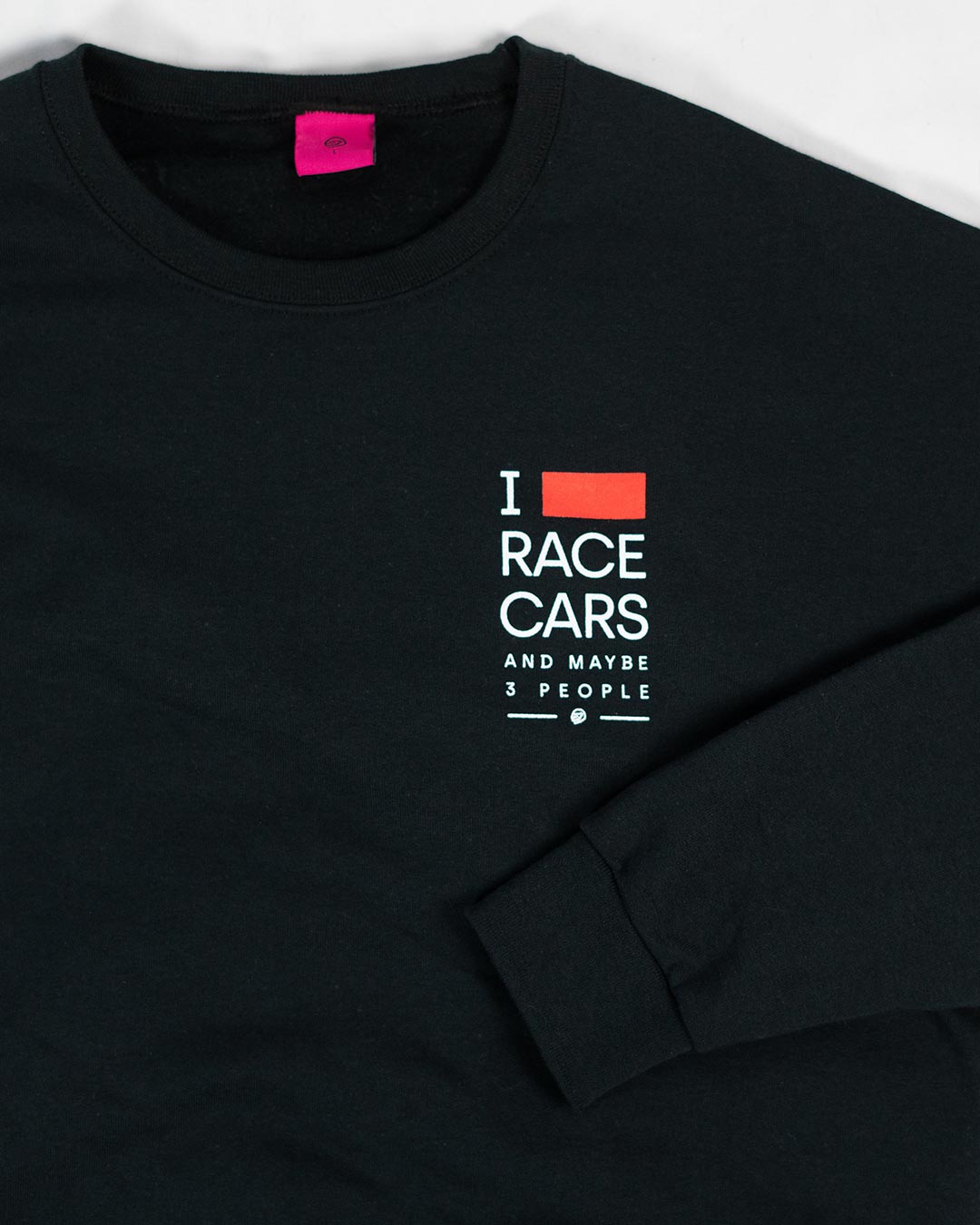 I Love Race Cars And 3 People Sweatshirt - nfr-love-racecars-3people-sweatshirt-black-s- DRIVEN - 4