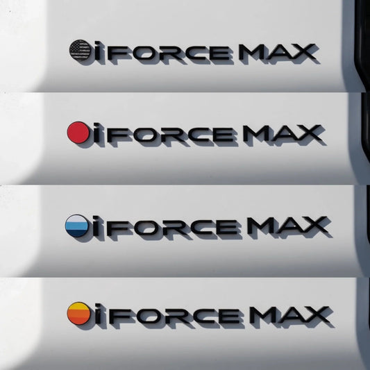 Black iForceMax Acrylic Tailgate Emblem - 2024+ Land Cruiser - 24LC250-IFRORCEMAX- DRIVEN - 2